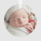 Mijn eerste kerst als oma Wintergroen Ornament (achterkant)