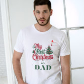 Mijn eerste kerst als vader aangepaste naam famili t-shirt