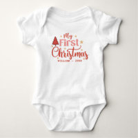 Mijn eerste kerst Baby 1e Kerstmis aangepaste naam