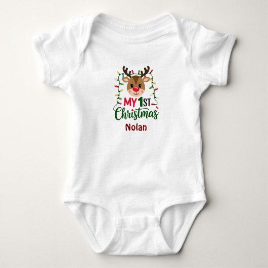 Mijn eerste kerst baby bodysuit (Voorkant)