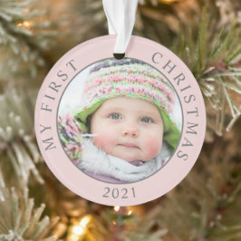 Mijn eerste kerst Baby foto met het jaar Ornament