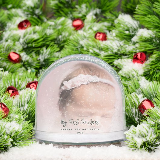 Mijn eerste kerst Baby foto oma Keepsake Sneeuwbol (Kerstmis)