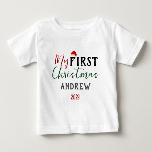Mijn eerste kerst Baby foto personaliseren naam (Voorkant)