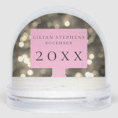 Mijn eerste kerst Baby foto sneeuw Wereldbol Sneeuwbol (Achterkant)