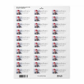 Mijn eerste kerst Baby fotonaam retouradres Etiket (Full Sheet)