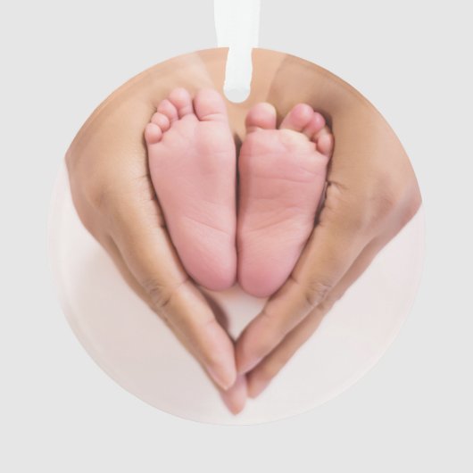 Mijn eerste Kerst Baby Foto's Script Naam Ornament (achterkant)