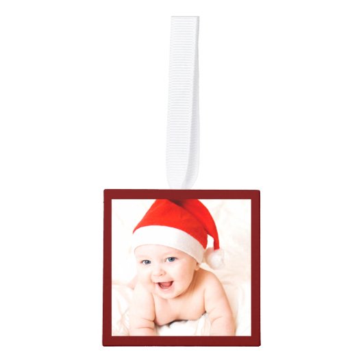 Mijn eerste Kerst Baby Geboortestatistieken Foto R Decoratie (Voorkant)