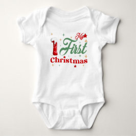 Mijn Eerste Kerst Baby Jersey Rompertje Romper