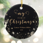 Mijn eerste Kerst Baby Modern Elegant Feestelijk Keramisch Ornament