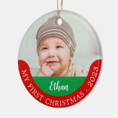 Mijn eerste kerst Baby Ornament (Links)