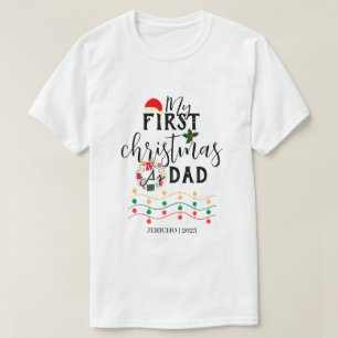 Mijn eerste kerst Baby personaliseren naam T-shirt