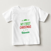Mijn eerste kerst baby T-shirt