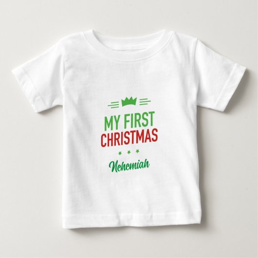 Mijn eerste kerst baby T-shirt (Voorkant)