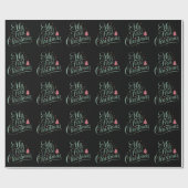 Mijn eerste kerst bijpassende familie Xmas pasgebo Cadeaupapier (Vlak)