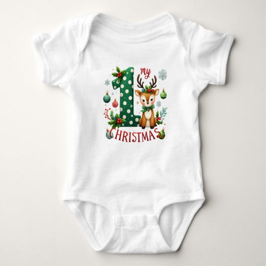 Mijn eerste kerst bodysuit (Voorkant)