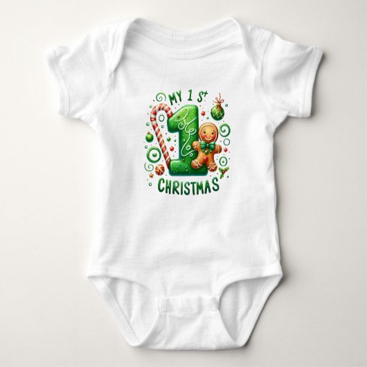 Mijn eerste kerst bodysuit (Voorkant)