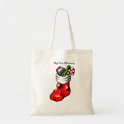 Mijn eerste kerst - Canvas tas (Voorkant)