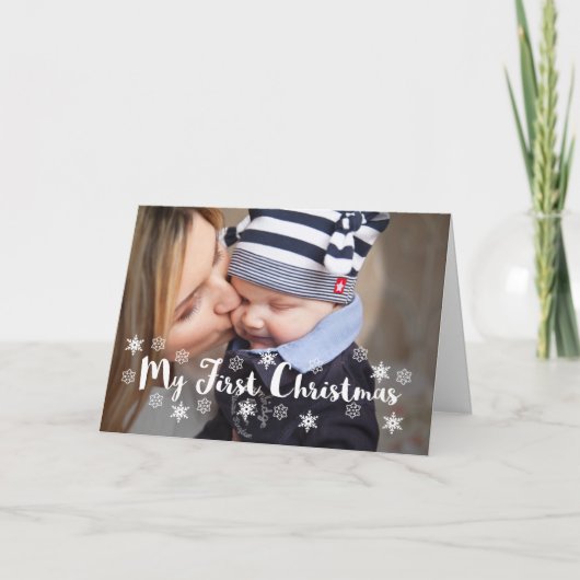 Mijn eerste kerst feestdagen kaart (Voorkant)