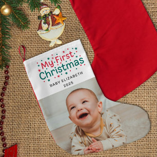 Mijn Eerste Kerst Feestelijke Cute Pasgeboren Baby Kleine Kerstsok