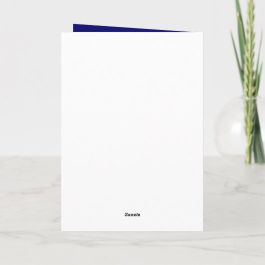 Mijn eerste kerst in de hemel Blauw Sneeuwvlokje Feestdagen Kaart (Achterkant)