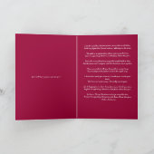 Mijn eerste kerst in de hemel rood feestdagen kaart (Binnen)