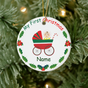 Mijn eerste kerst keramisch ornament