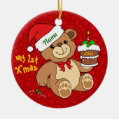 Mijn eerste kerst keramisch ornament (Voorkant)