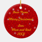 Mijn eerste kerst keramisch ornament (Achterkant)