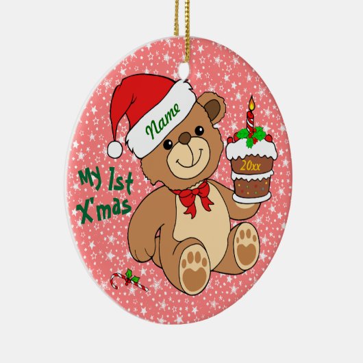 Mijn eerste kerst keramisch ornament (Rechts)