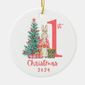 Mijn eerste kerst keramisch ornament (Voorkant)
