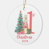 Mijn eerste kerst keramisch ornament (Links)