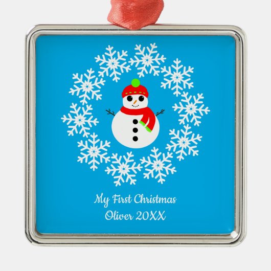 "Mijn eerste kerst" keramische decoratie (Voorkant)