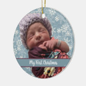 Mijn eerste kerst keramische kerstbal keramisch ornament (Links)