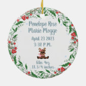 Mijn eerste kerst keramische kerstbal keramisch ornament (Achterkant)