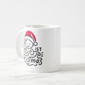 Mijn eerste kerst koffiemok (Voorkant links)