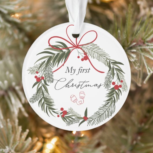 Mijn eerste kerst met kerstkrans ornament (Boom)