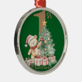 Mijn eerste kerst metalen ornament (Rechts)