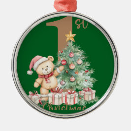 Mijn eerste kerst metalen ornament