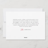 Mijn eerste kerst moderne geruite Baby foto Feestdagenkaart (Achterkant)