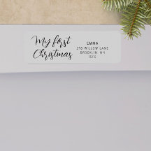 Mijn eerste kerst moderne retouradres