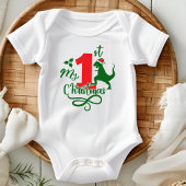 Mijn eerste kerst Mooie dinosaurus Dino Romper