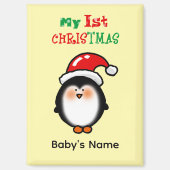 Mijn eerste kerst Mooie Pinguïn Magneet (Voorkant)