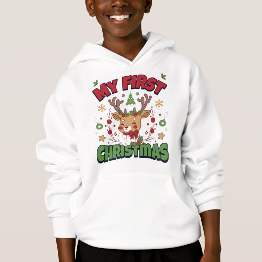 Mijn eerste kerst Mooie rendier baby 1e Kerstmis (Voorkant)