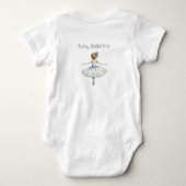 Mijn eerste kerst notenkraker ballerina romper (Achterkant)