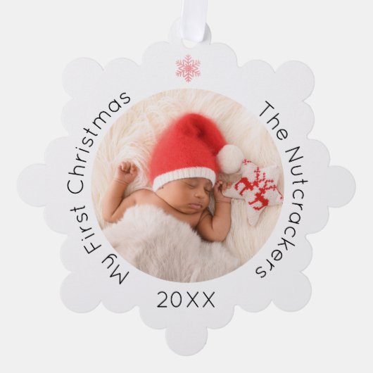 Mijn eerste kerst notenkraker ornament kaart (Voorkant)