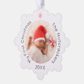 Mijn eerste kerst notenkraker ornament kaart (Links)