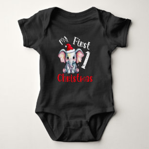Mijn eerste kerst Olifant Baby Romper