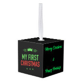 Mijn Eerste Kerst Ornament (Achter hoekig)