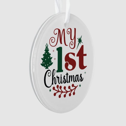 Mijn eerste kerst ornament (voorkant)