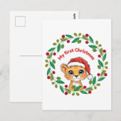 Mijn eerste kerst Ornament Briefkaart (Voorkant / Achterkant)